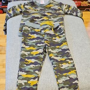 Tommy Bahama Kids Camo Set - Green and Yellow